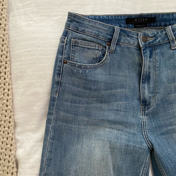 || Risen || Wide Leg Cropped Jeans - Picture 4 of 8